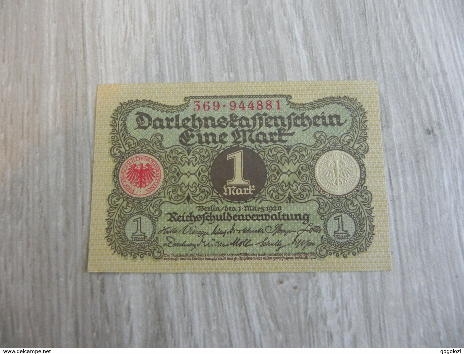 Deutschland Germany 1 Mark 1920 - 1 Mark