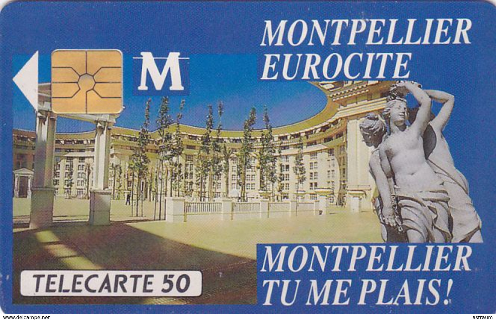 Telecarte Privée - D325 - Montpellier Eurocité - Gem - 1500 Ex  - 50 Un - 1990 - Privat