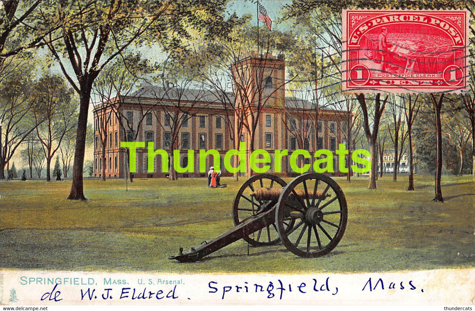 CPA SPRINGFIELD U S ARSENAL CANON RAPHAEL TUCK - Springfield