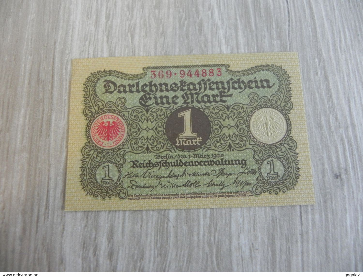 Deutschland Germany 1 Mark 1920 - 1 Mark