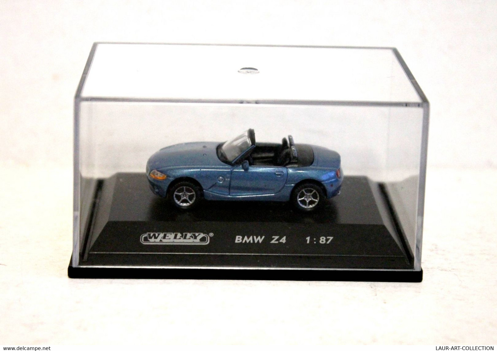 WELLY - BMW Z4 - BLEU - CABRIOLET DECAPOTABLE VOITURE AUTOMOBILE MINIATURE 1/87 - ANCIEN VEHICULE  (1712.77) - Scala 1:87