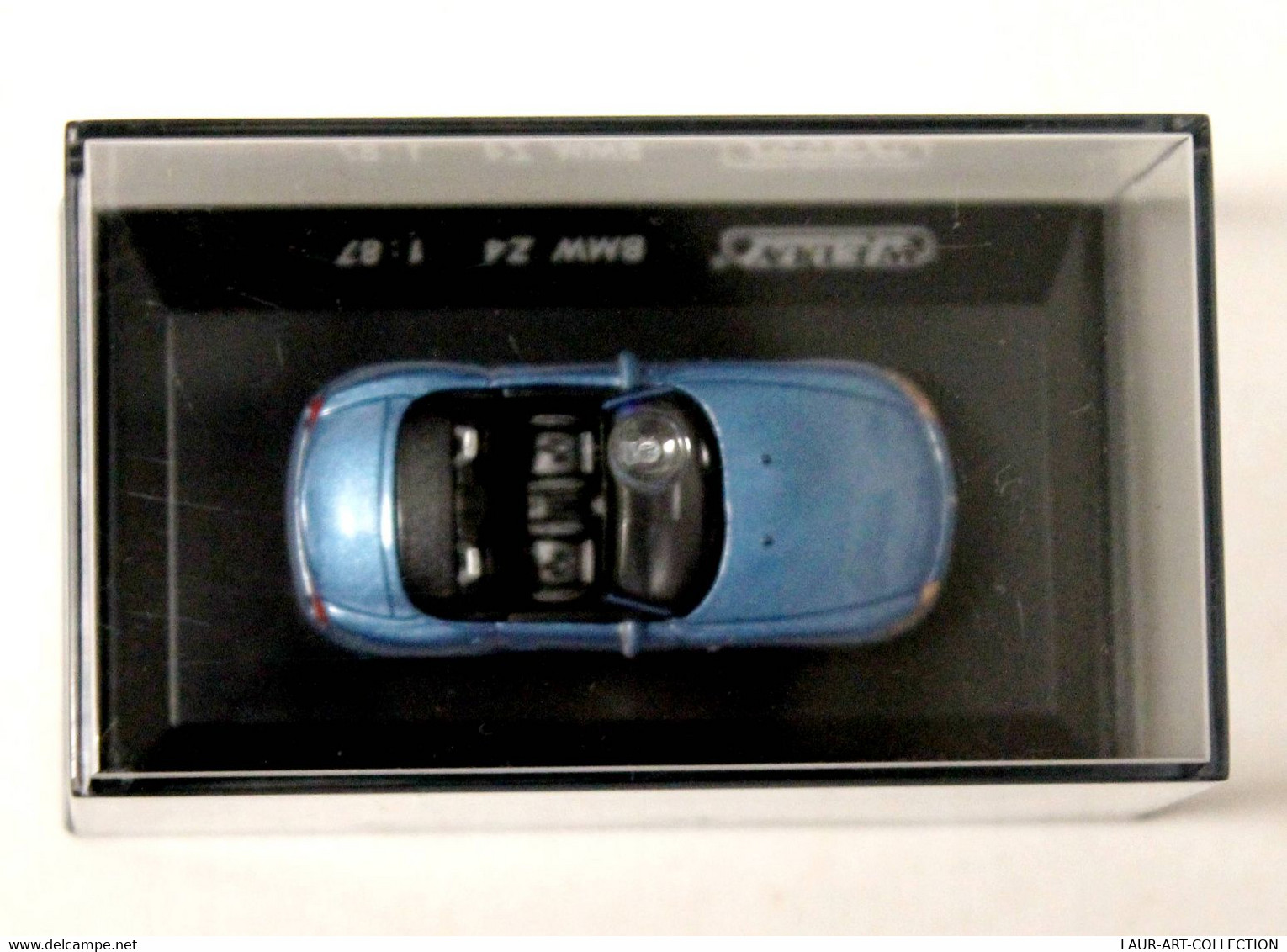 WELLY - BMW Z4 - BLEU - CABRIOLET DECAPOTABLE VOITURE AUTOMOBILE MINIATURE 1/87 - ANCIEN VEHICULE  (1712.77) - Echelle 1:87