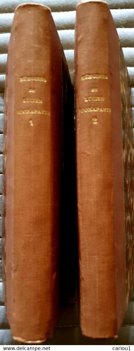 C1 NAPOLEON - MEMOIRES De LUCIEN BONAPARTE EO 1818 Complet 2 Tomes RELIE Rare PORT COMPRIS France - 1801-1900