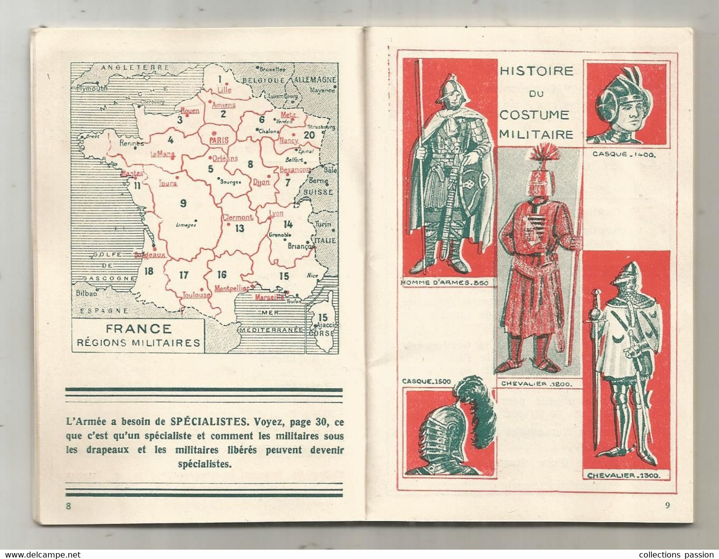 MILITARIA, Calendrier Du Soldat Francais, Oct. 1934-avr. 1936 , 60 Pages ,cartes...., Frais Fr 3.35 E - Documenti