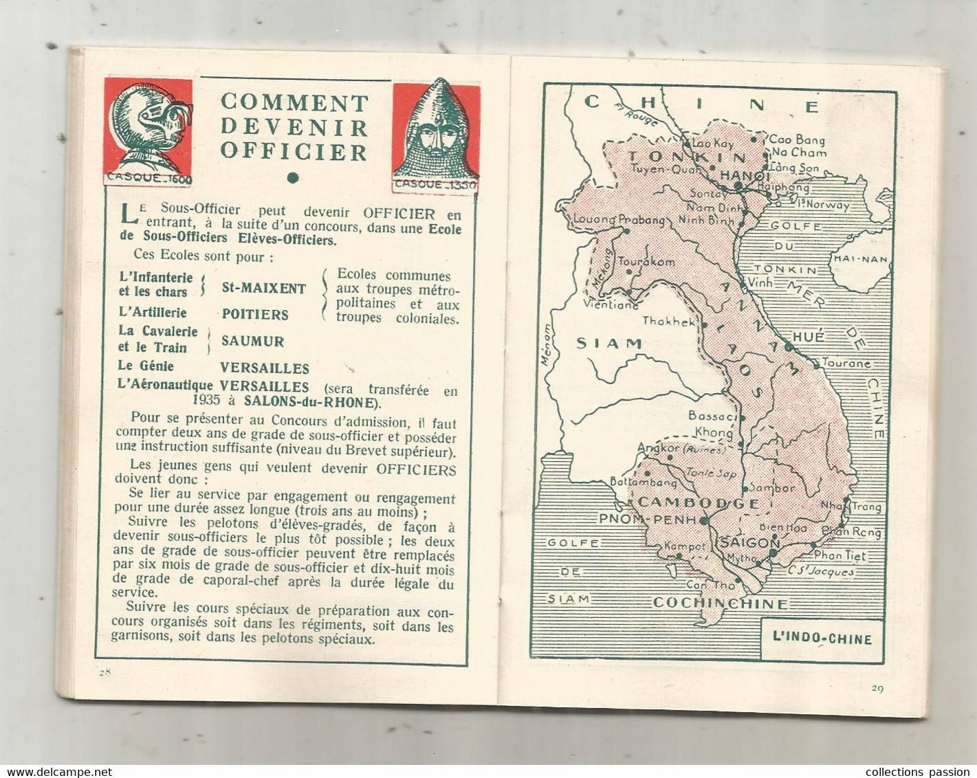 MILITARIA, Calendrier Du Soldat Francais, Oct. 1934-avr. 1936 , 60 Pages ,cartes...., Frais Fr 3.35 E - Documents