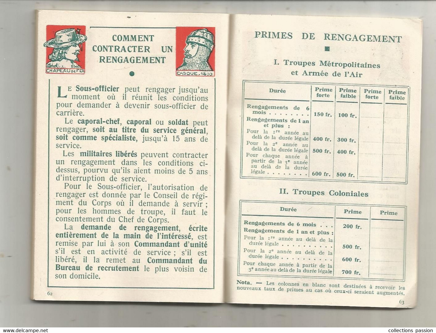 MILITARIA, calendrier du soldat francais, oct. 1934-avr. 1936 , 60 pages ,cartes...., frais fr 3.35 e
