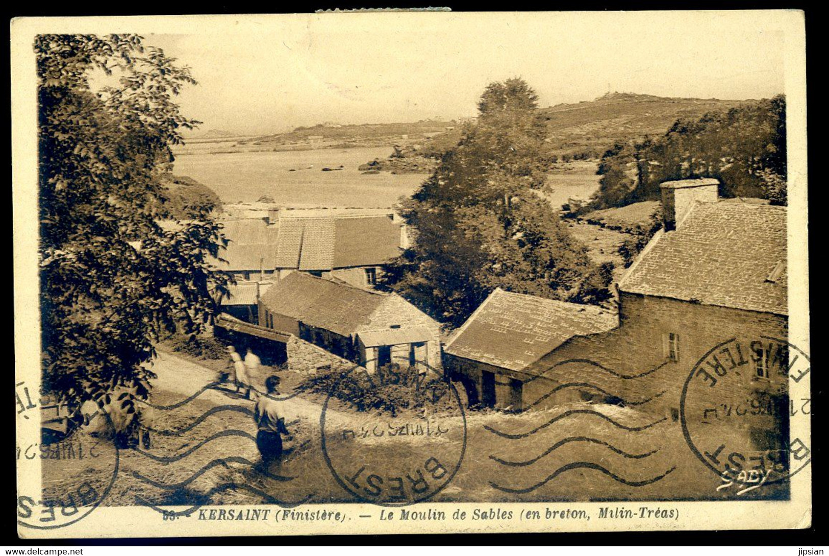 Cpa Du 29 Kersaint  - Le Moulin De Sables -- En Breton Milin Tréas   AOUT22-79 - Kersaint-Plabennec