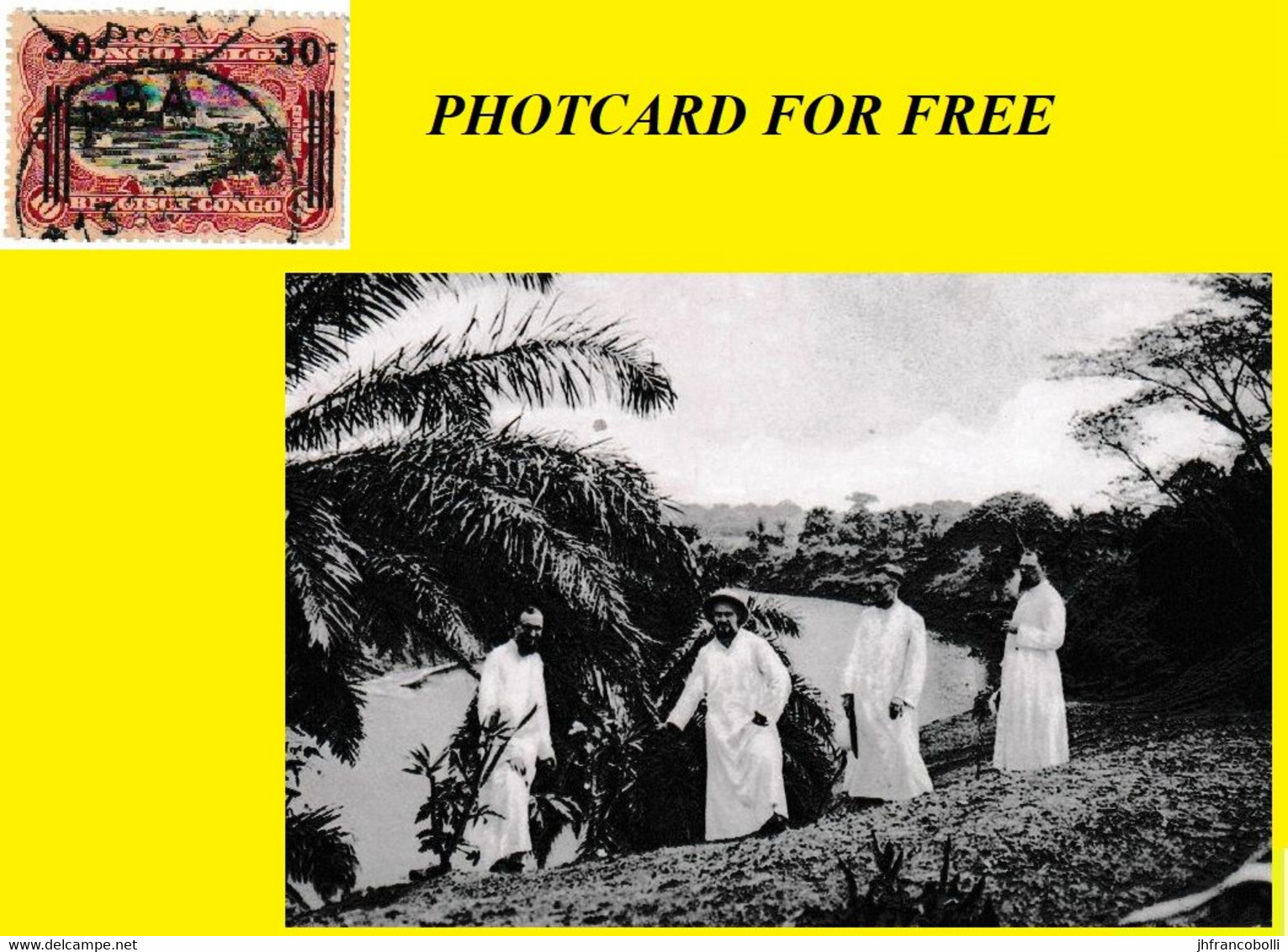 (°) ABA BELGIAN CONGO / CONGO BELGE CANCEL STUDY [J] COB 089 WITH FREE PHOTO CARD OF MISSIONARIES IN ABA - Plaatfouten En Curiosa