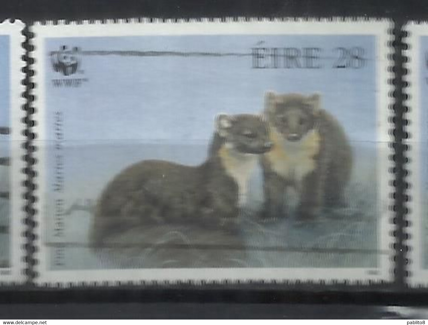 EIRE IRELAND IRLANDA 1992 WWF WORLD WILDLIFE FUND PINE MARTEN 28p USED USATO OBLITERE' - Used Stamps