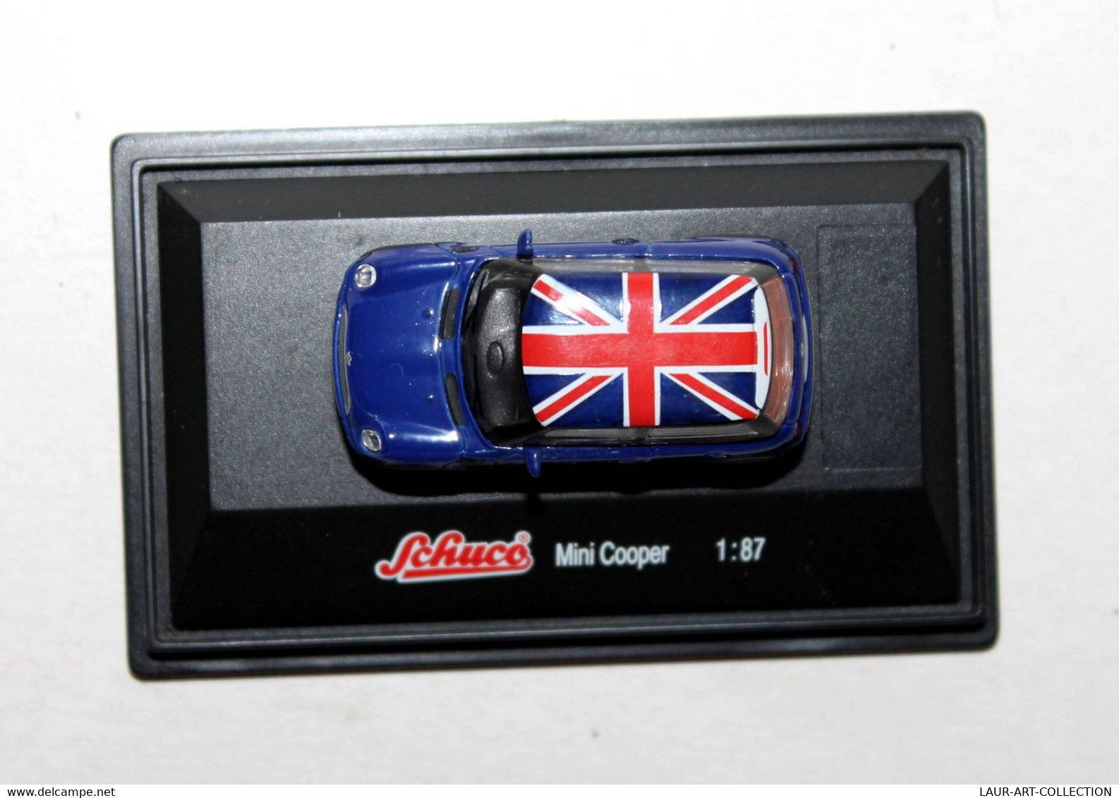 SCHUCO - MINI COOPER DECO DRAPEAU ANGLAIS, VOITURE AUTOMOBILE MINIATURE ECH:1/87 - ANCIEN VEHICULE  (1712.95) - Echelle 1:87