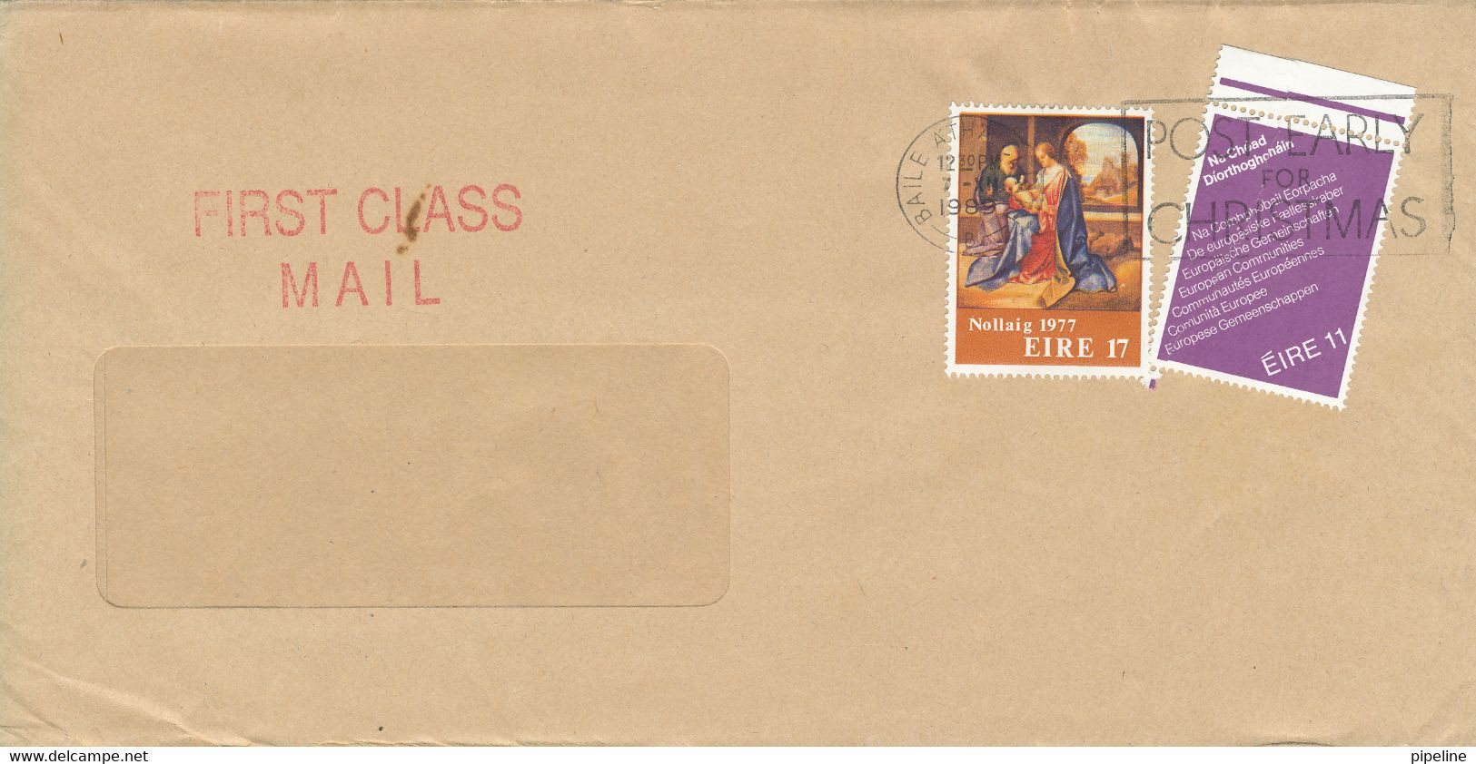 Ireland Cover 7-12-1989 - Lettres & Documents