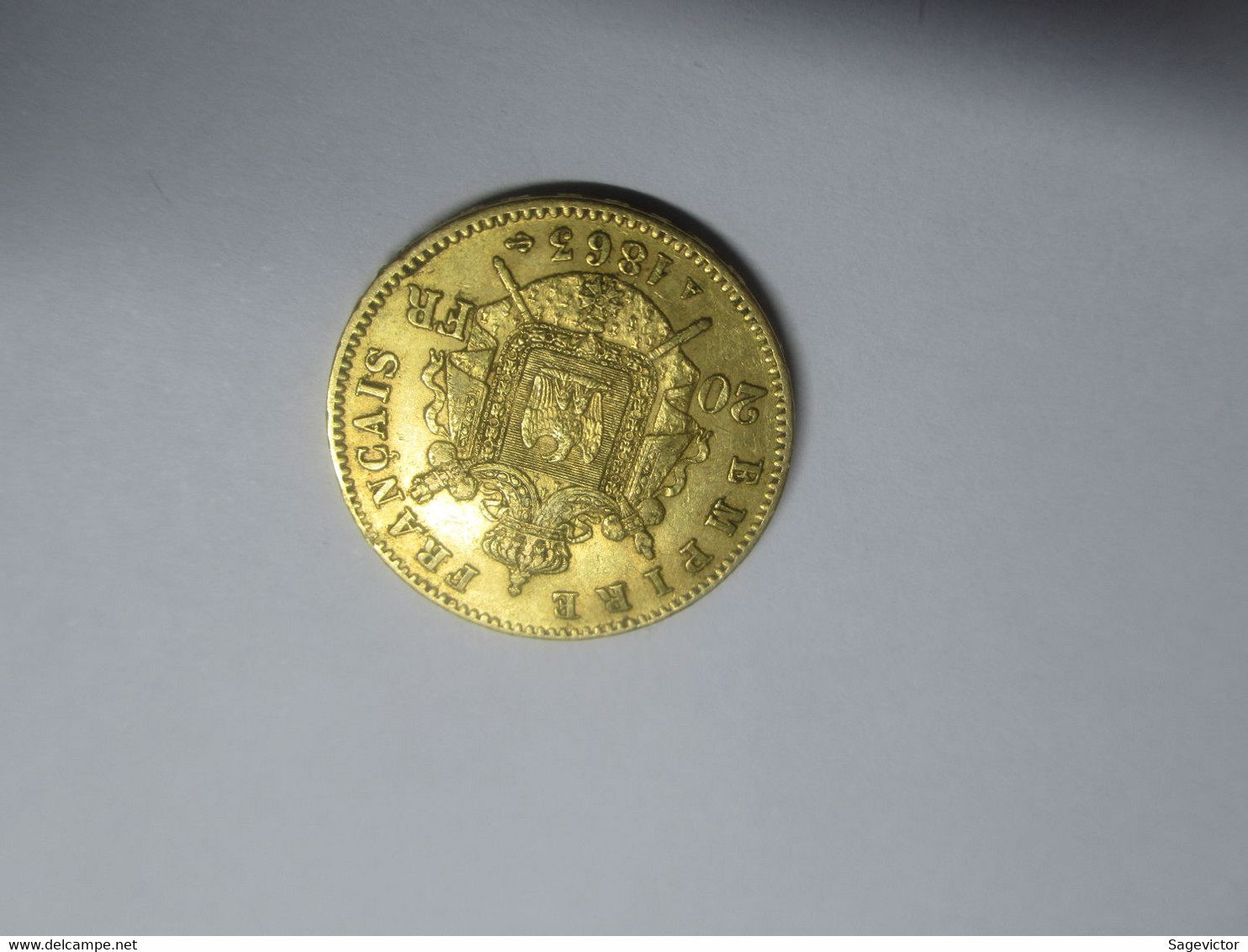 20 Francs Or 1863 A Napoléon III - 20 Francs (gold)