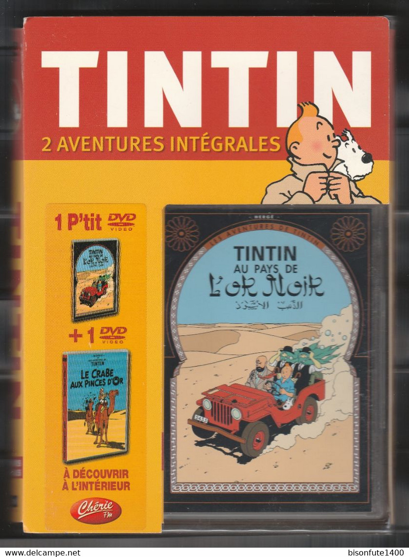 TINTIN : Coffret 2 DVD Aventures De Tintin ( 1 DVD Normal + 1 Petit DVD ) Sous Blister ( Voir Photos ) - TV-Reeksen En Programma's
