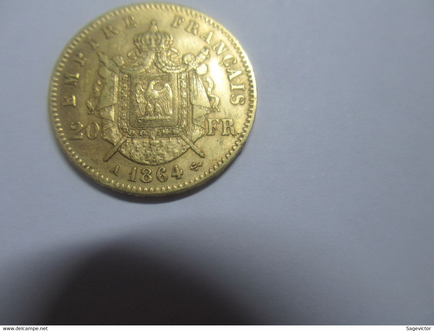 20 Francs Or 1864 A Napoléon III - 20 Francs (gold)