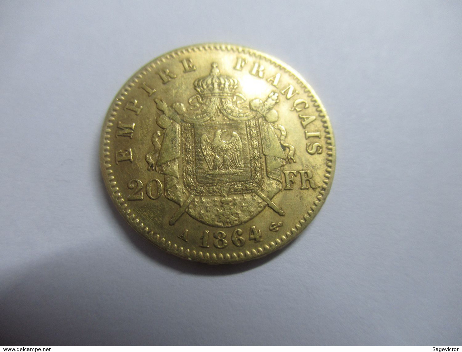 20 Francs Or 1864 A Napoléon III - 20 Francs (gold)