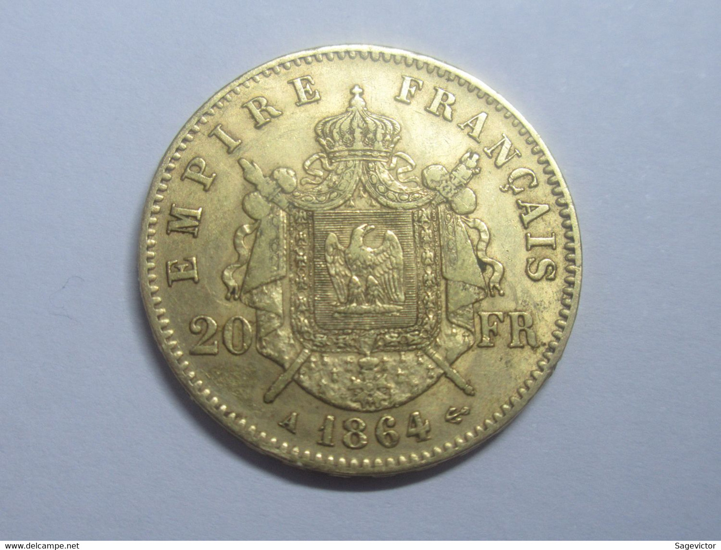 20 Francs Or 1864 A Napoléon III - 20 Francs (gold)