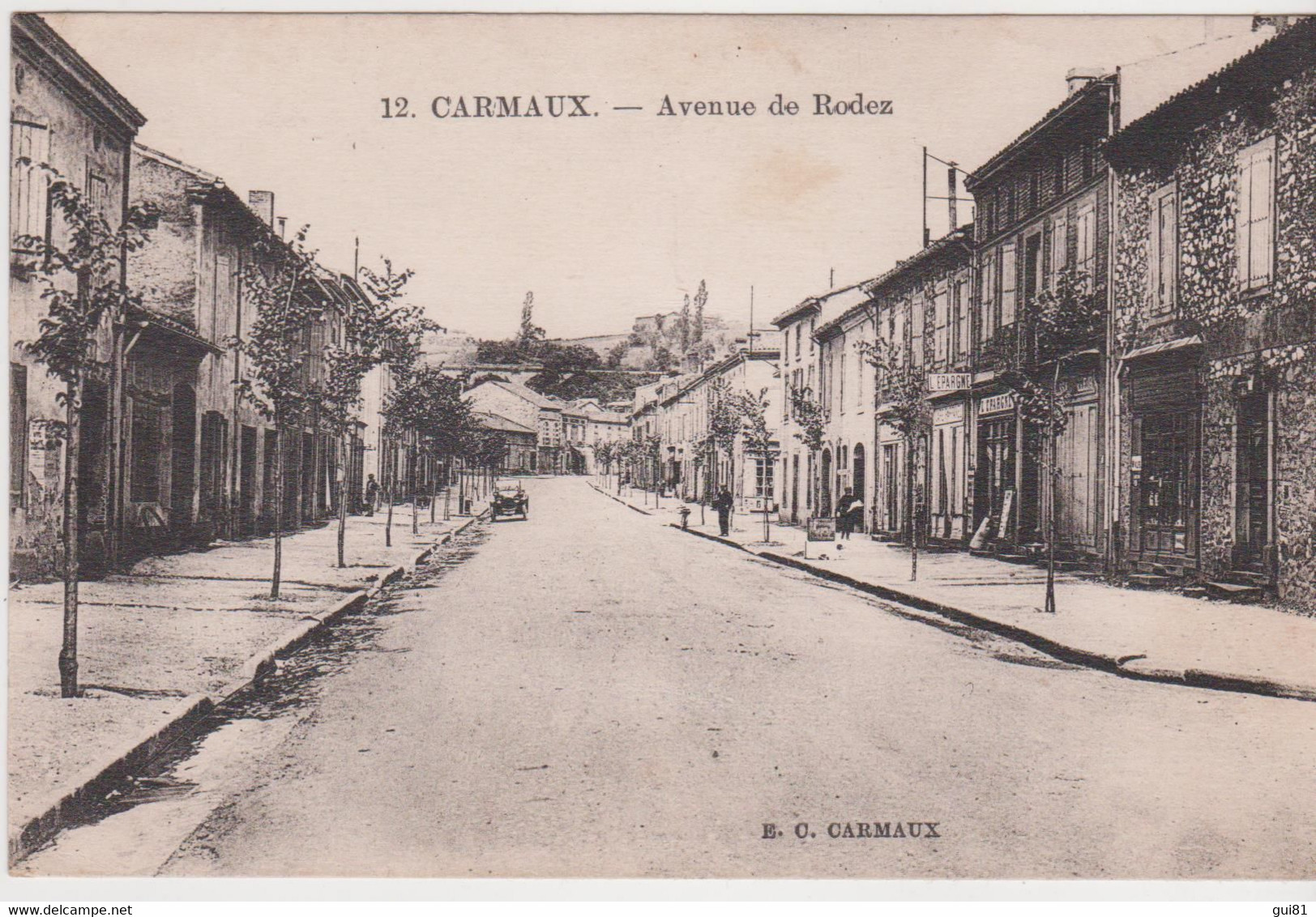 CPA - CARMAUX - AVENUE DE RODEZ - Carmaux