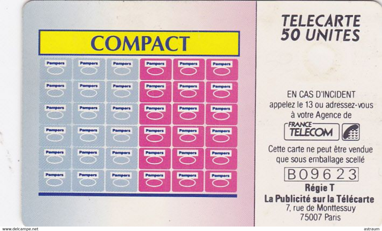 Telecarte Privée - D383- Pampers 2 - Gem - 3000 Ex  - 50 Un - 1990 - Privat