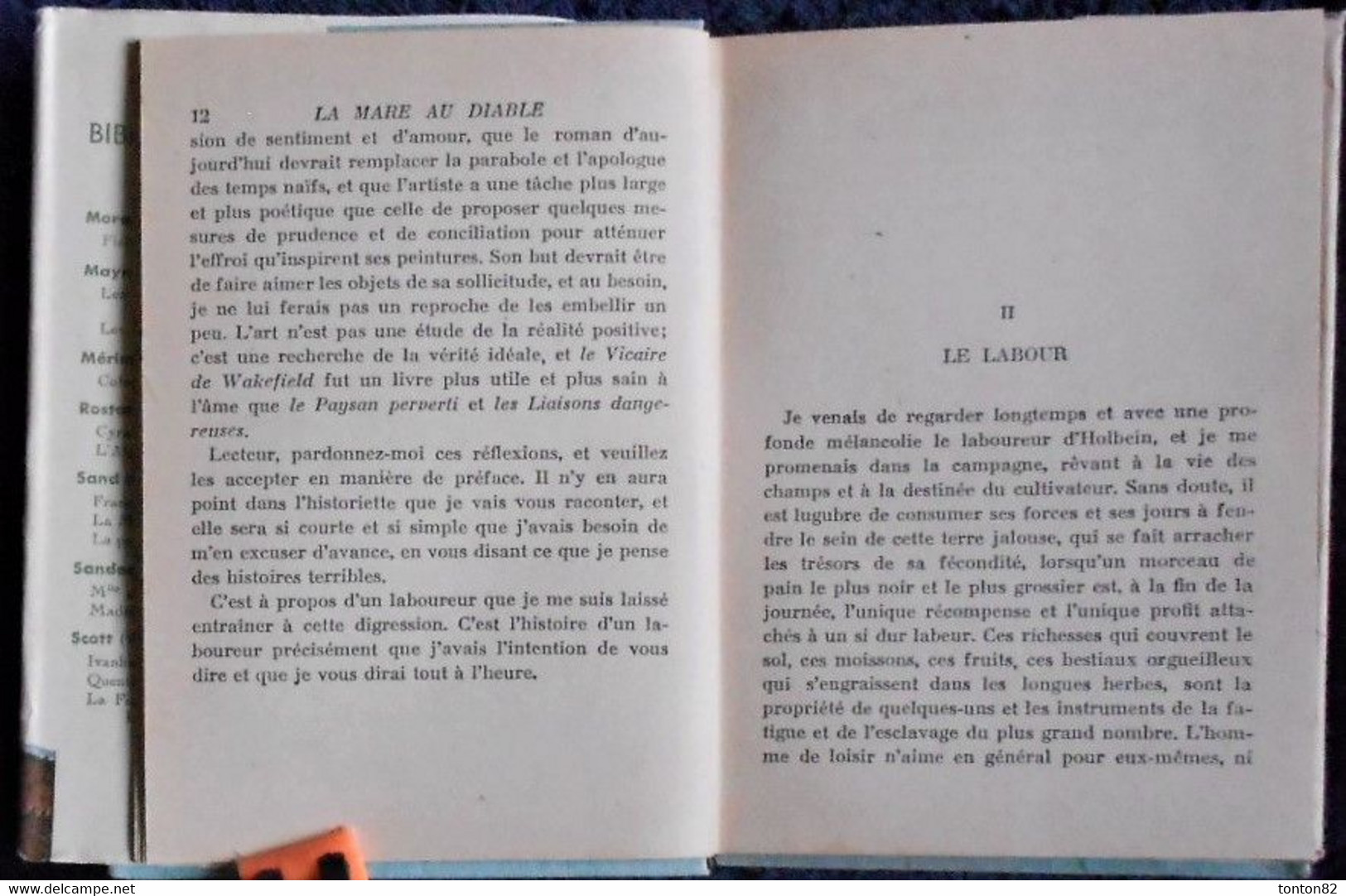 George Sand - La Mare Au Diable - Hachette - Bibliothèque Verte- ( 1942 ) . - Bibliothèque De La Jeunesse