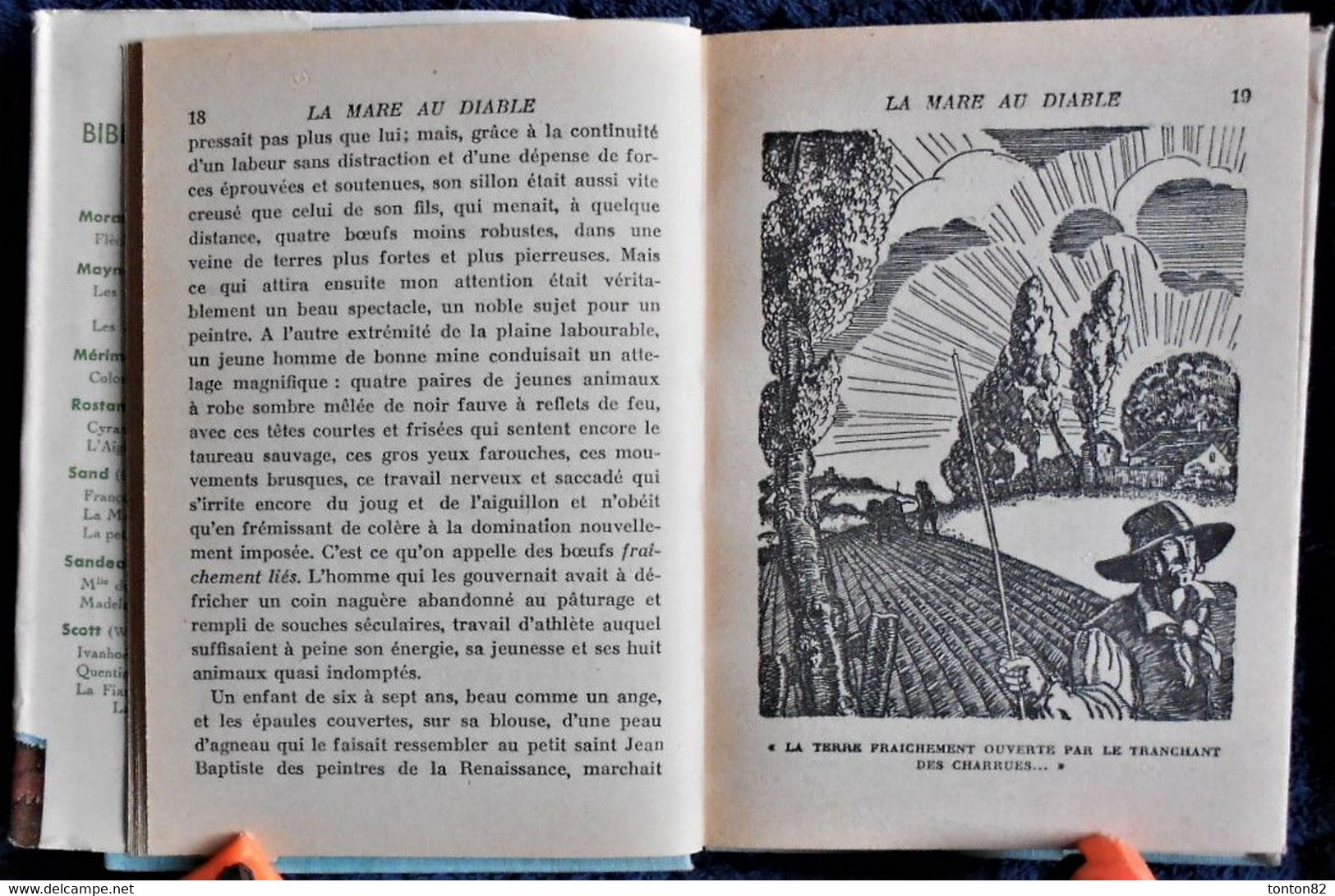 George Sand - La Mare Au Diable - Hachette - Bibliothèque Verte- ( 1942 ) . - Bibliotheque De La Jeunesse