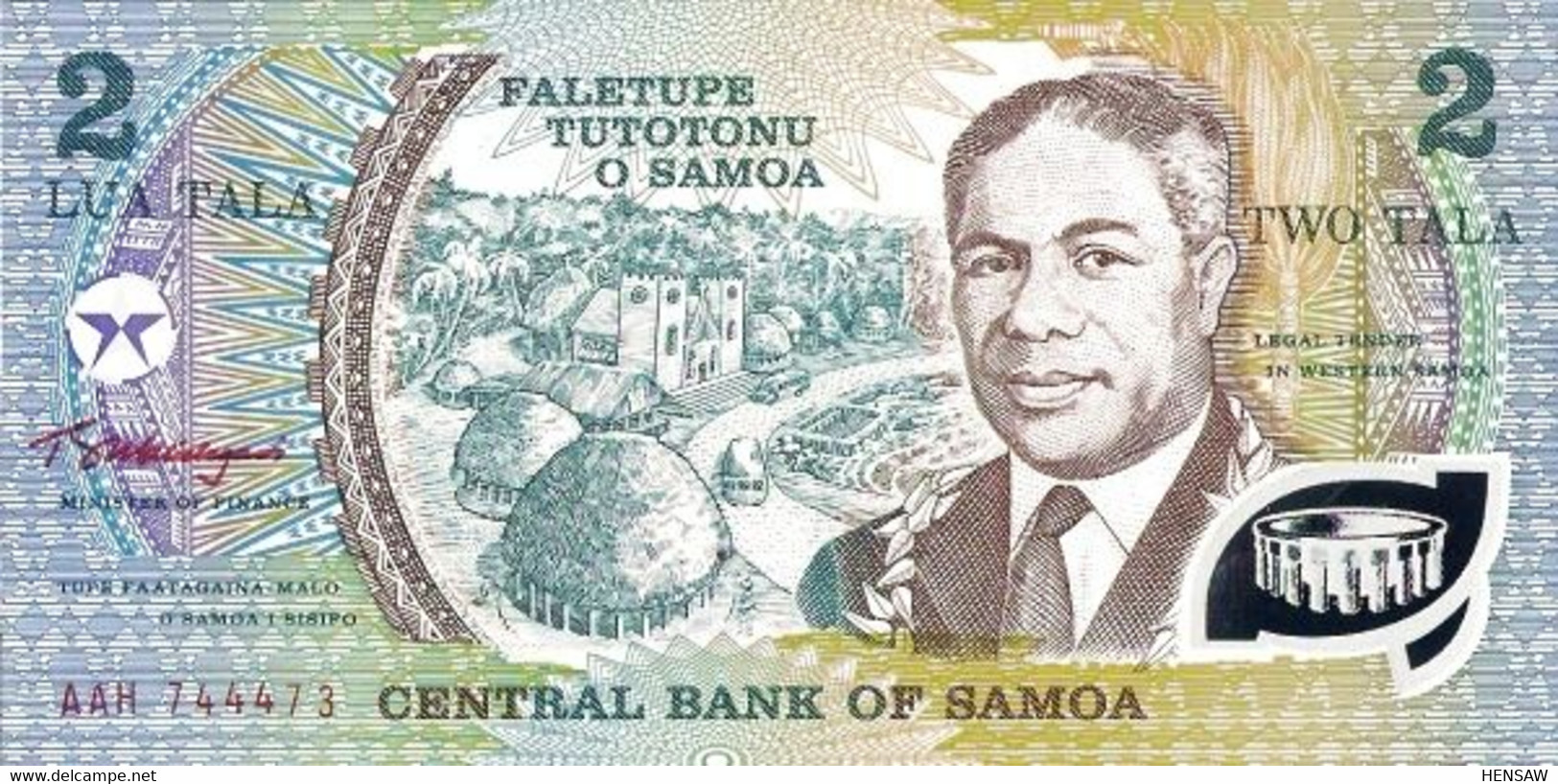 SAMOA 2 TALA P 31e 1990 UNC SC NUEVO - Samoa