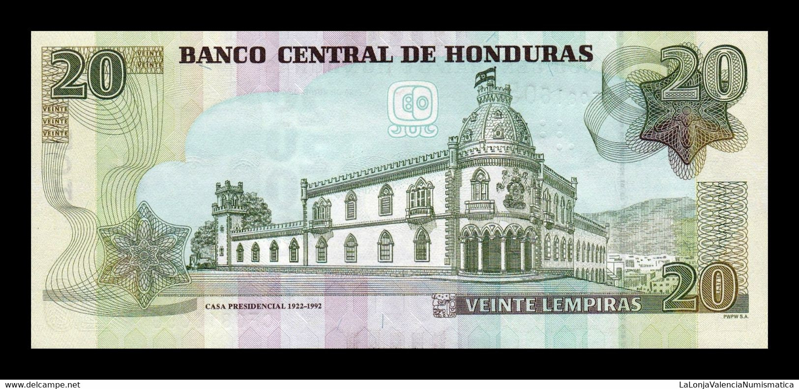 Honduras Lot 10 Banknotes 20 Lempiras 2019 Pick 100d SC UNC - Honduras