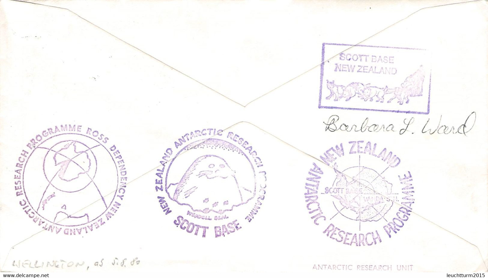 ROSS DEPENDENCY - LETTER 1980 SCOTT BASE > GERMANY / ZG27 - Covers & Documents