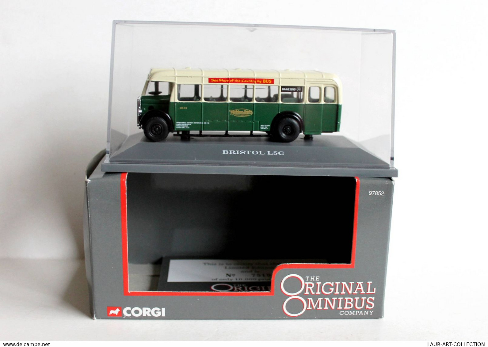 CORGI - BRISTOL L5G / L6A MAIDSTONE ORIGINAL OMNIBUS MINIATURE 1/76 + CERTIFICAT - MODELE REDUIT AUTOMOBILE (1712.1) - Scale 1:76