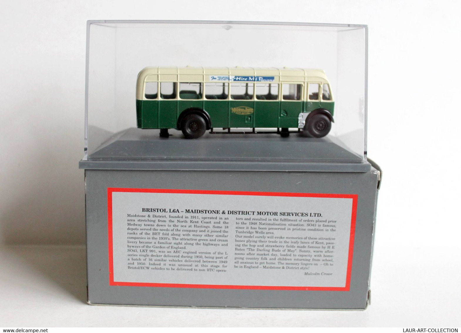 CORGI - BRISTOL L5G / L6A MAIDSTONE ORIGINAL OMNIBUS MINIATURE 1/76 + CERTIFICAT - MODELE REDUIT AUTOMOBILE (1712.1) - Schaal 1:76