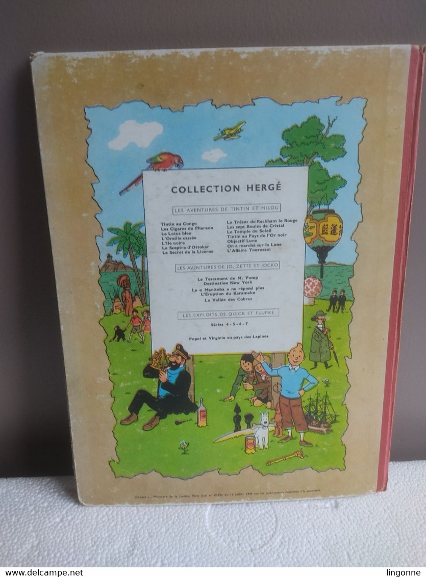 Le Rayon Du Mystère 1er épisode Le "MANITOBA" Ne Répond Plus - Hergé Casterman 1952 RARE Verso NON Référencé En L'état - Jo, Zette & Jocko