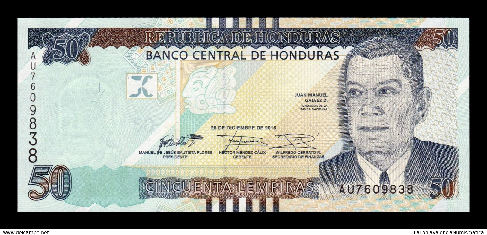 Honduras Lot 10 Banknotes 50 Lempiras 2016 Pick 104a SC UNC - Honduras