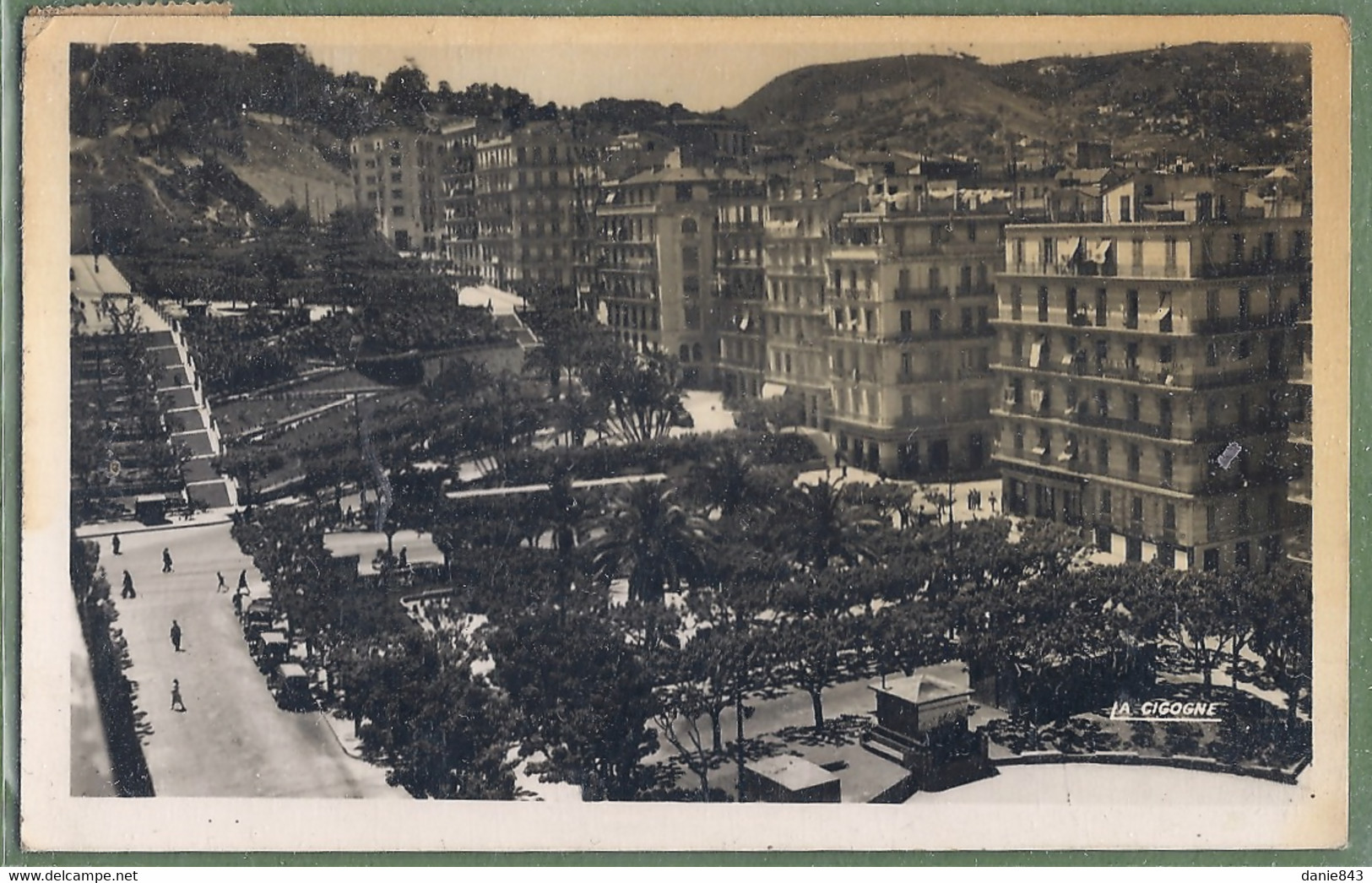 CPSM Vue Rare - ALGERIE - ALGER - BOULEVARD GUILLEMEMIN - édition La Cigogne / 53 S. - Batna