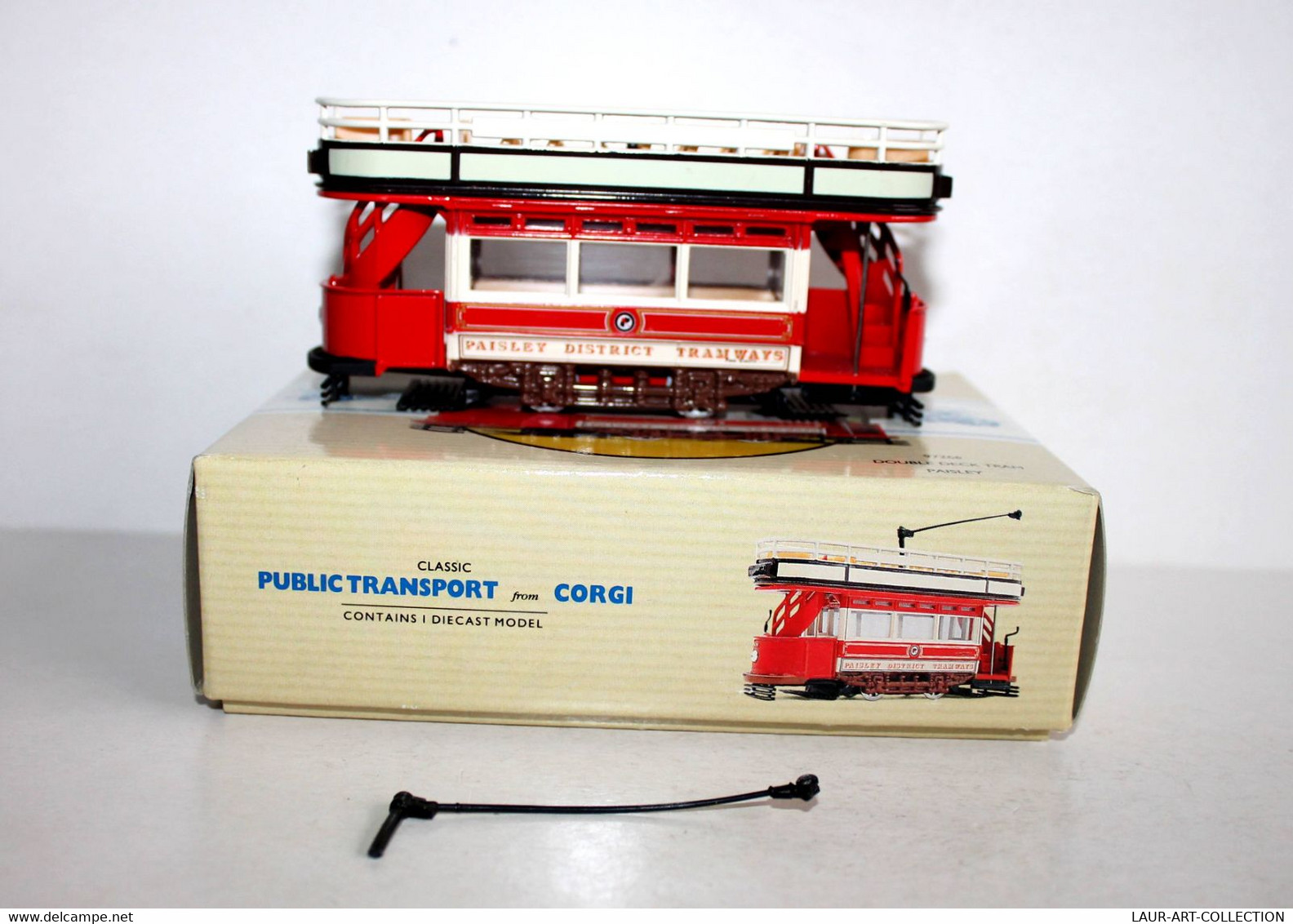 CORGI N°97266 DOUBLE DECK TRAM PAISLEY, PUBLIC TRANSPORT MINIATURE 1/76 + CERTIF - MODELE REDUIT AUTOMOBILE (1712.3) - Scale 1:76