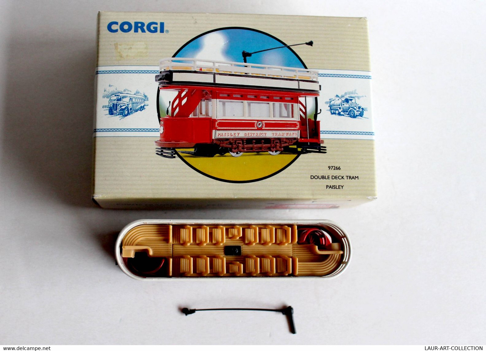 CORGI N°97266 DOUBLE DECK TRAM PAISLEY, PUBLIC TRANSPORT MINIATURE 1/76 + CERTIF - MODELE REDUIT AUTOMOBILE (1712.3) - Massstab 1:76