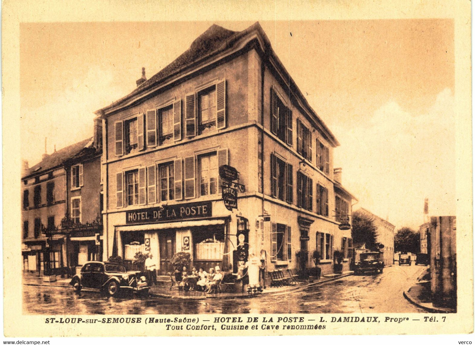 CARTE POSTALE  Ancienne De SAINT - LOUP Sur SEMOUSE - Hôtel De La Poste - Saint-Loup-sur-Semouse