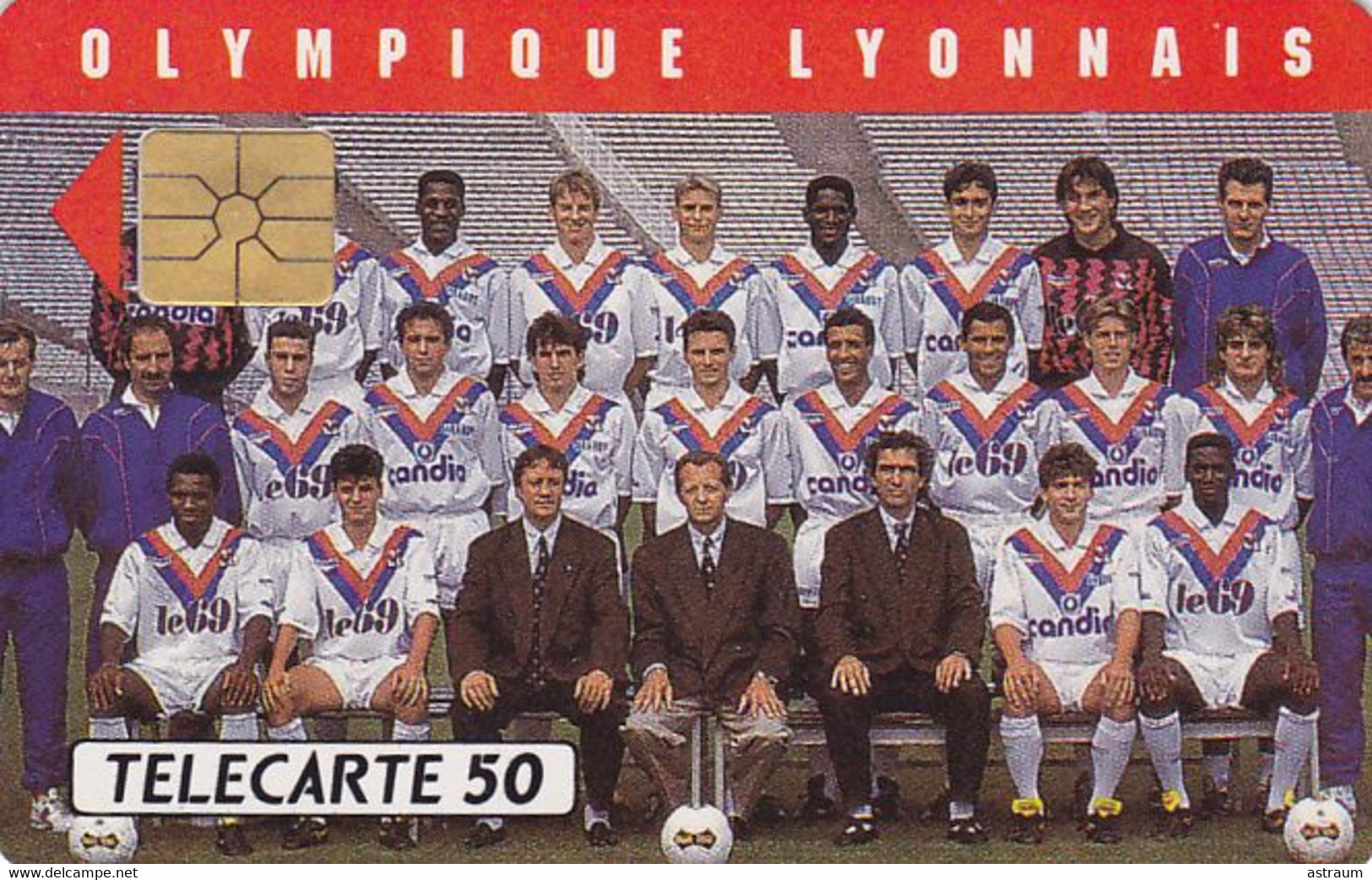 Telecarte Privée - D574 - Neuve - Foot - Olympique Lyonnais - Gem - 5000 Ex  - 50 Un - 1991 - Privat