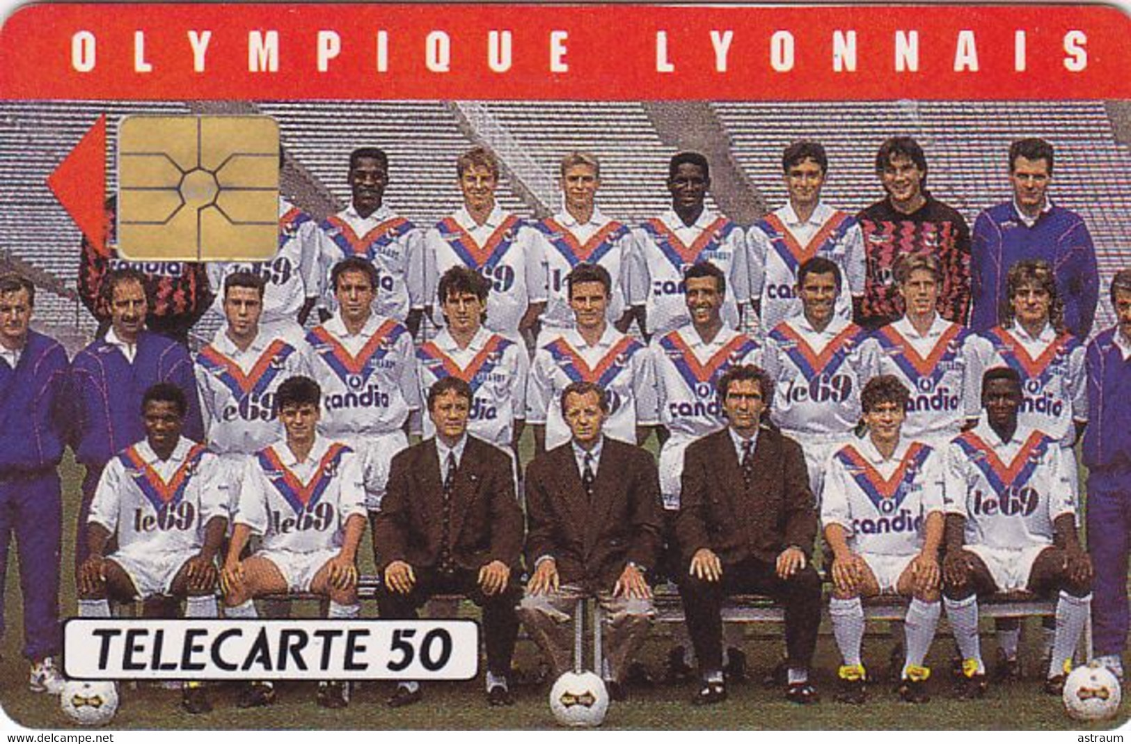 Telecarte Privée - D574 - Foot - Olympique Lyonnais - Gem - 5000 Ex  - 50 Un - 1991 - Telefoonkaarten Voor Particulieren