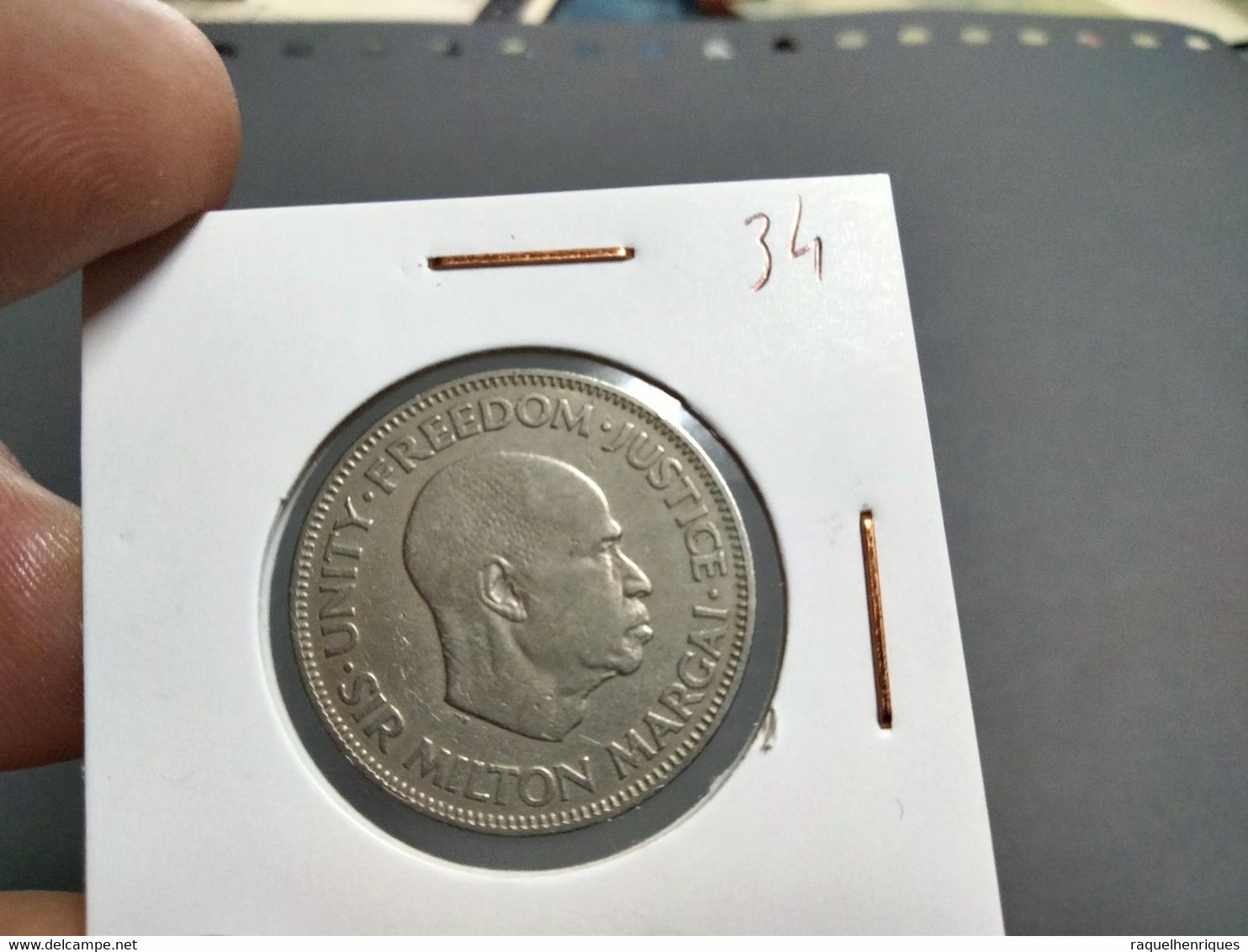 SIERRA LEONE 20 CENTS 1964 KM# 20 - Sir Milton Margai (G#39-34) - Sierra Leone