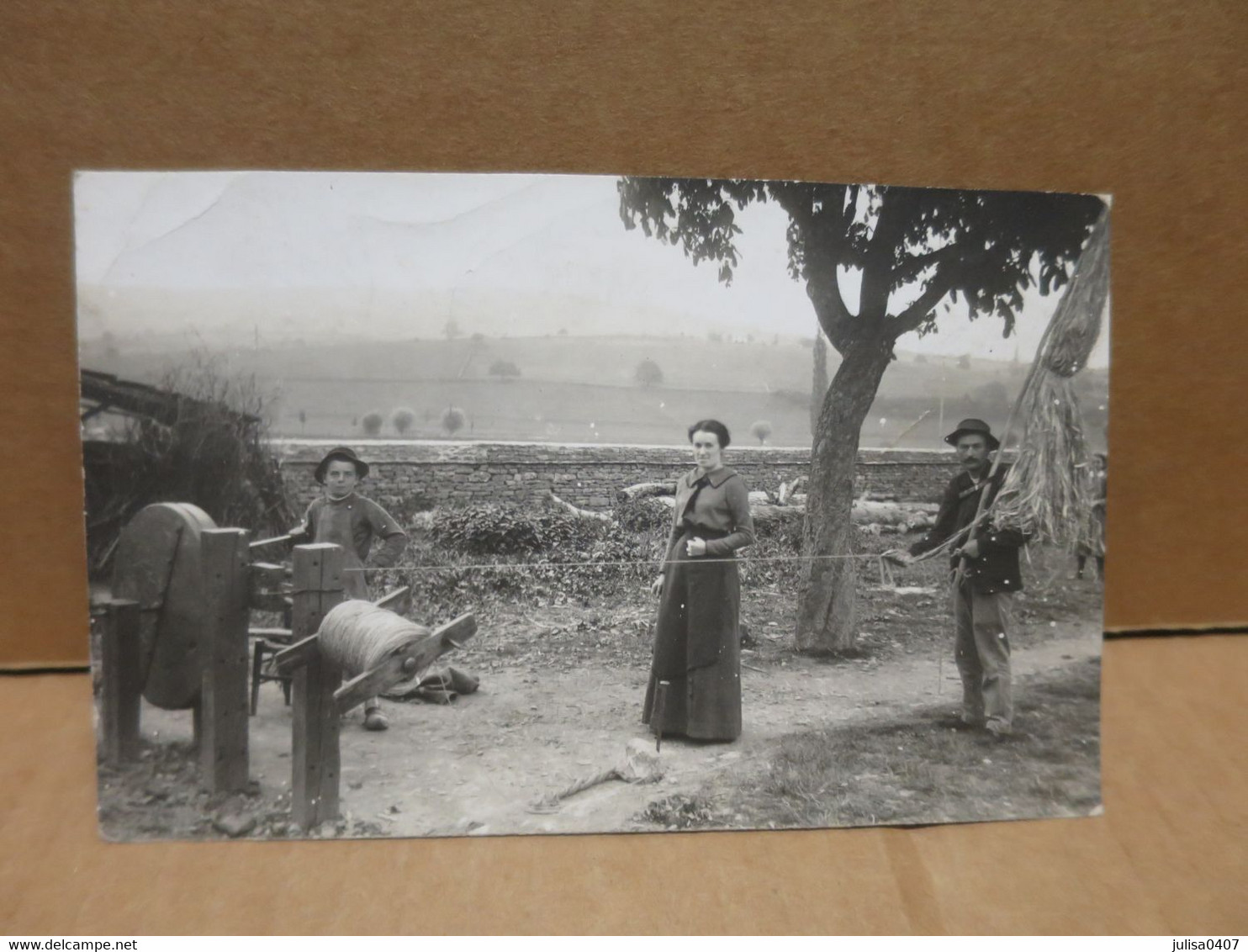 GROUPE DE CORDIERS Carte Photo Gros Plan Non Localisée - Ambachten