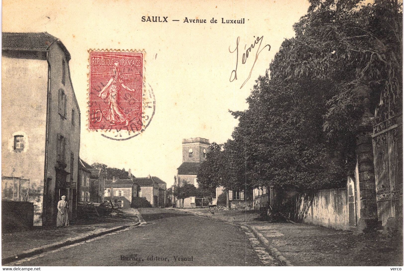 CARTE POSTALE  Ancienne De SAULX - Avenue De Luxeuil - Saulx