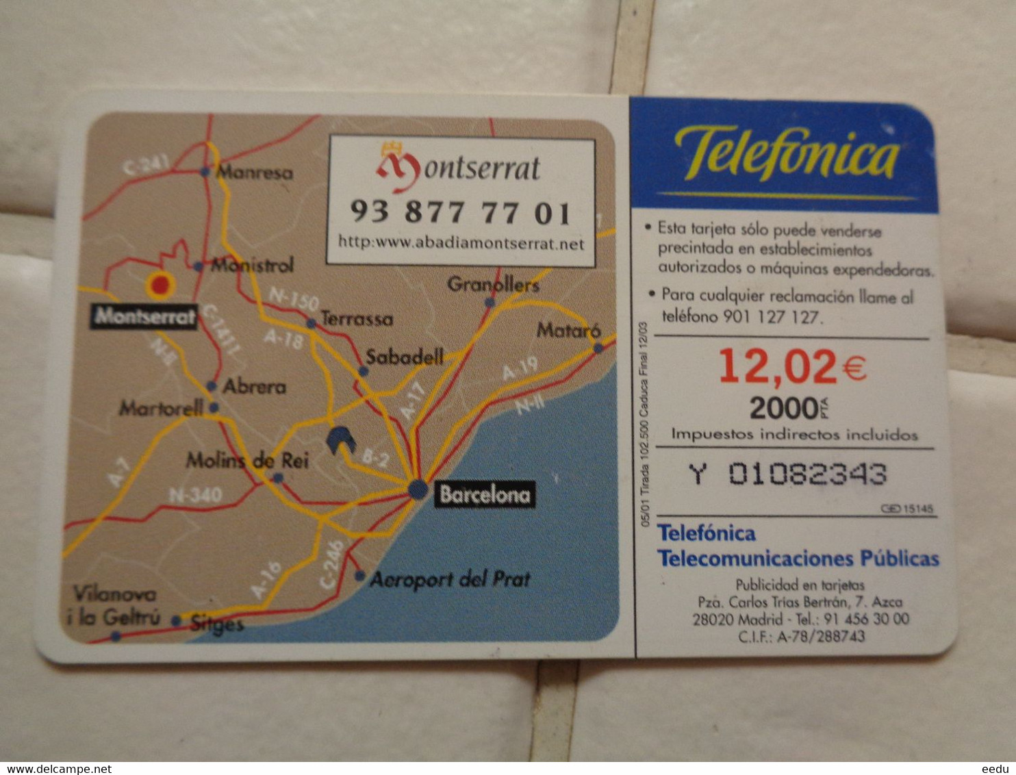 Spain Phonecard - Sonstige & Ohne Zuordnung