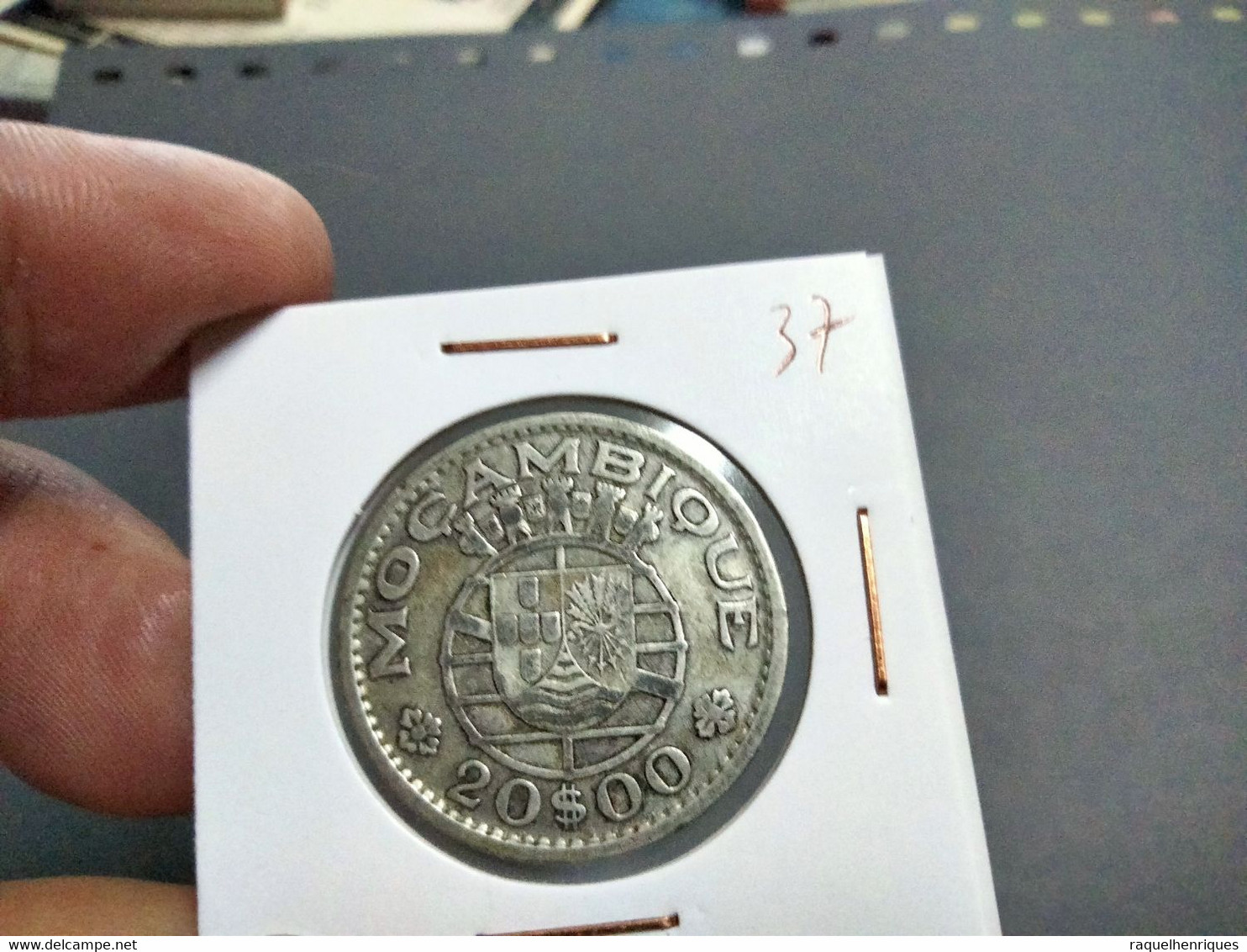 PORTUGAL ANGOLA 20 ESCUDOS 1952 Km# 74 SILVER (G#39-37) - Angola