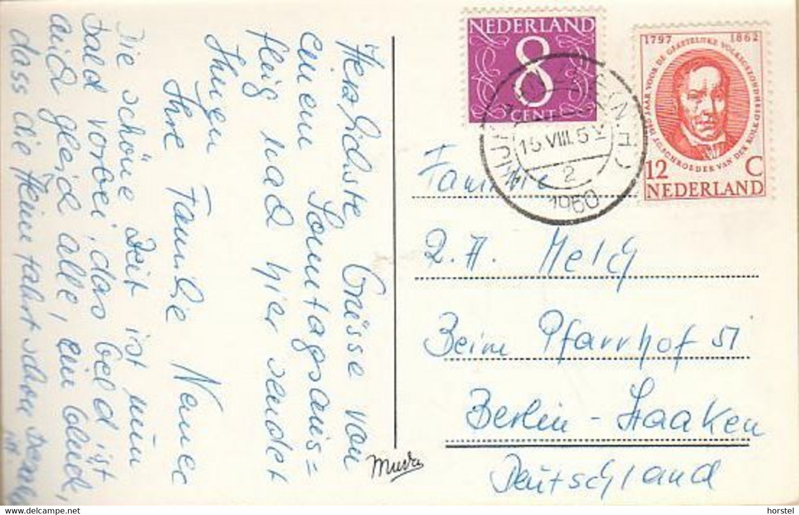 Netherland - Wijk Aan Zee - Old Views - Voorstraat - 2x Nice Stamps 1960 - Wijk Aan Zee