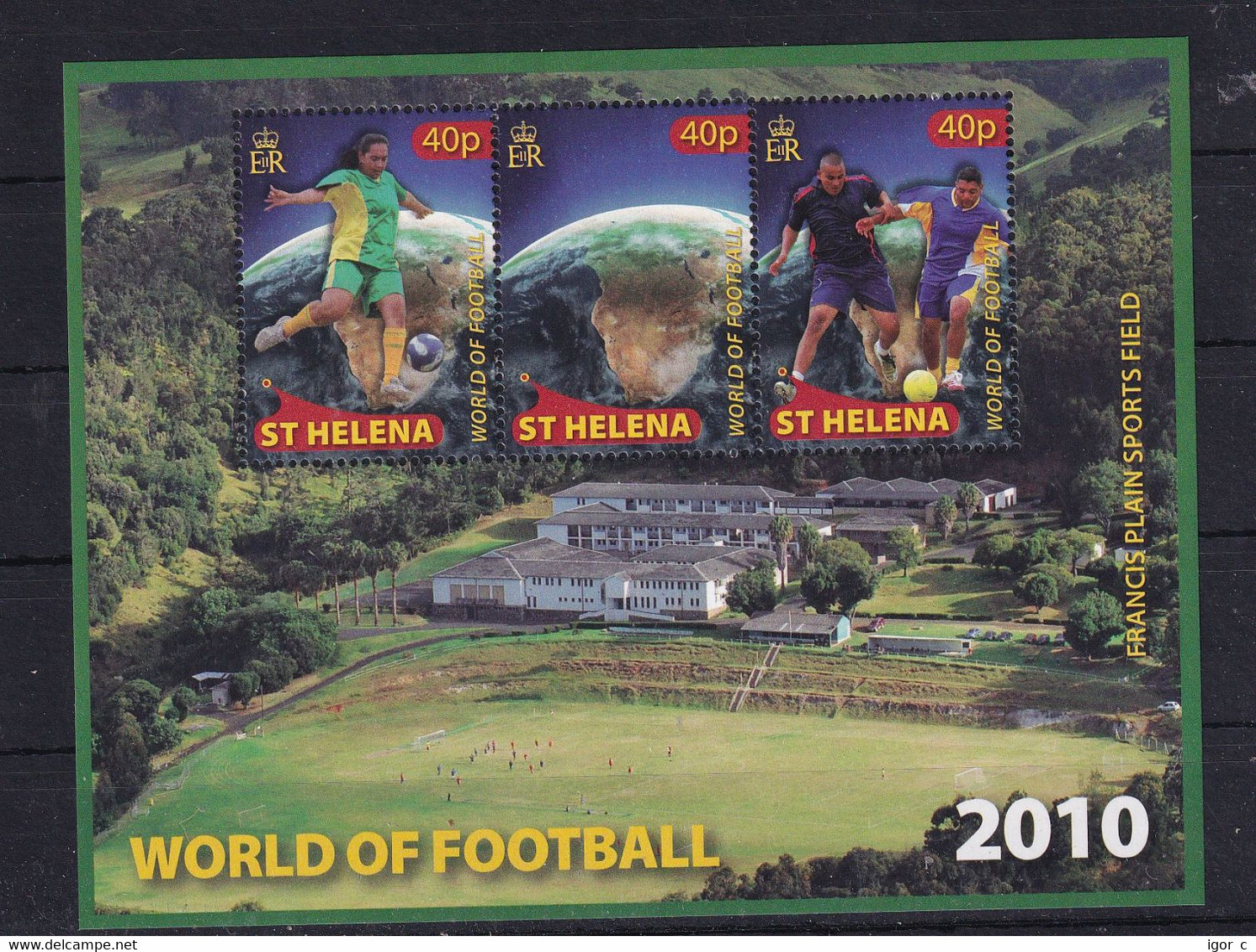 St. Helena 2010 Mint MNH **; Football Fusball Soccer Calcio; FIFA World Cup South Africa S/s - 2010 – África Del Sur