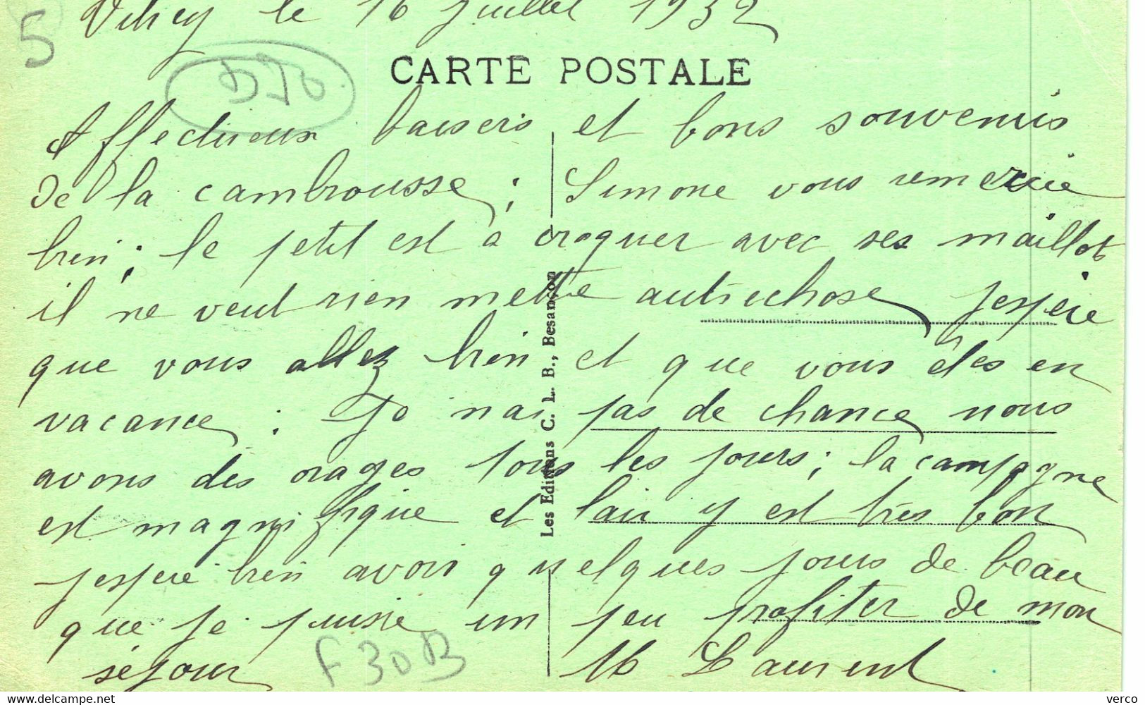 CARTE POSTALE  Ancienne De VITREY - Vitrey-sur-Mance