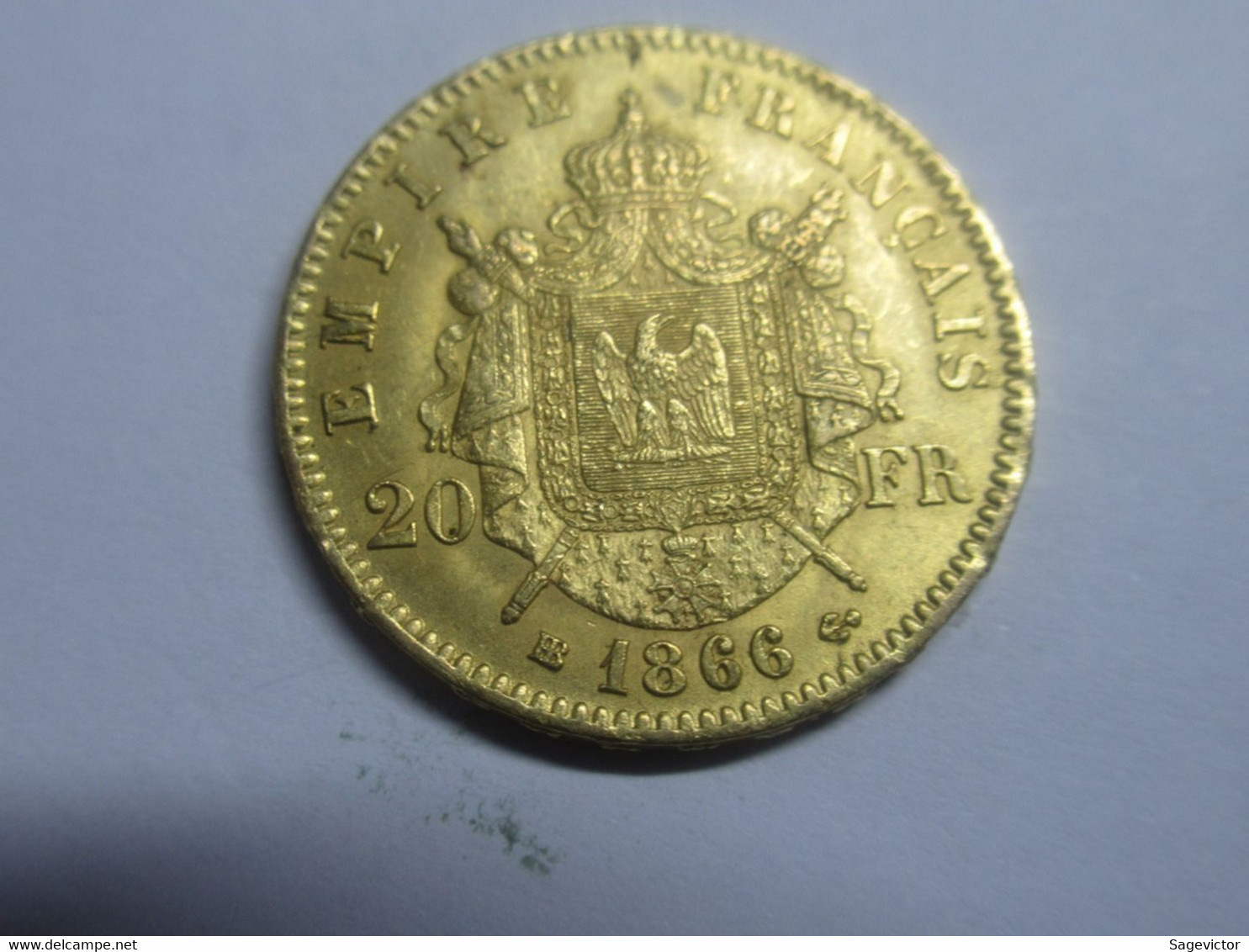 20 FRANCS OR 1866 BB - 20 Francs (oro)