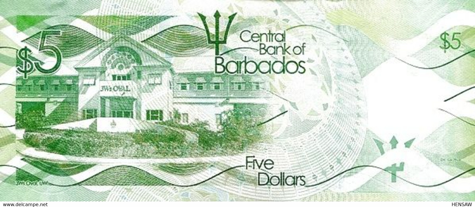 BARBADOS 5 DOLLARS P 74a 2013 UNC SC NUEVO - Barbados