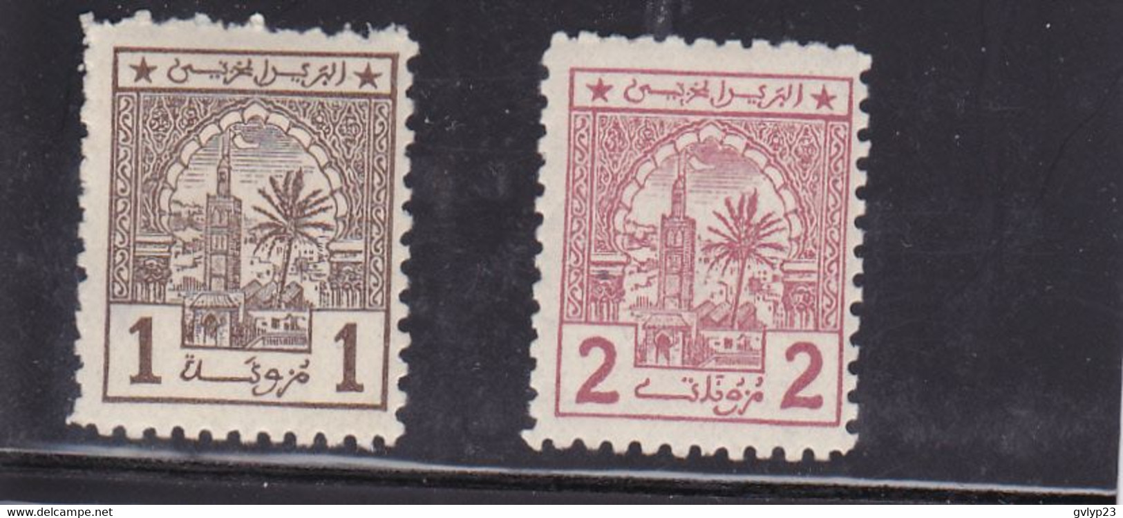 POSTES CHERIFIENNES/ NEUFS*/MOSQUéE AISSAOUAS ( TANGER ) N°9/10 YVERT ET TELLIER/1913 - Sellos Locales