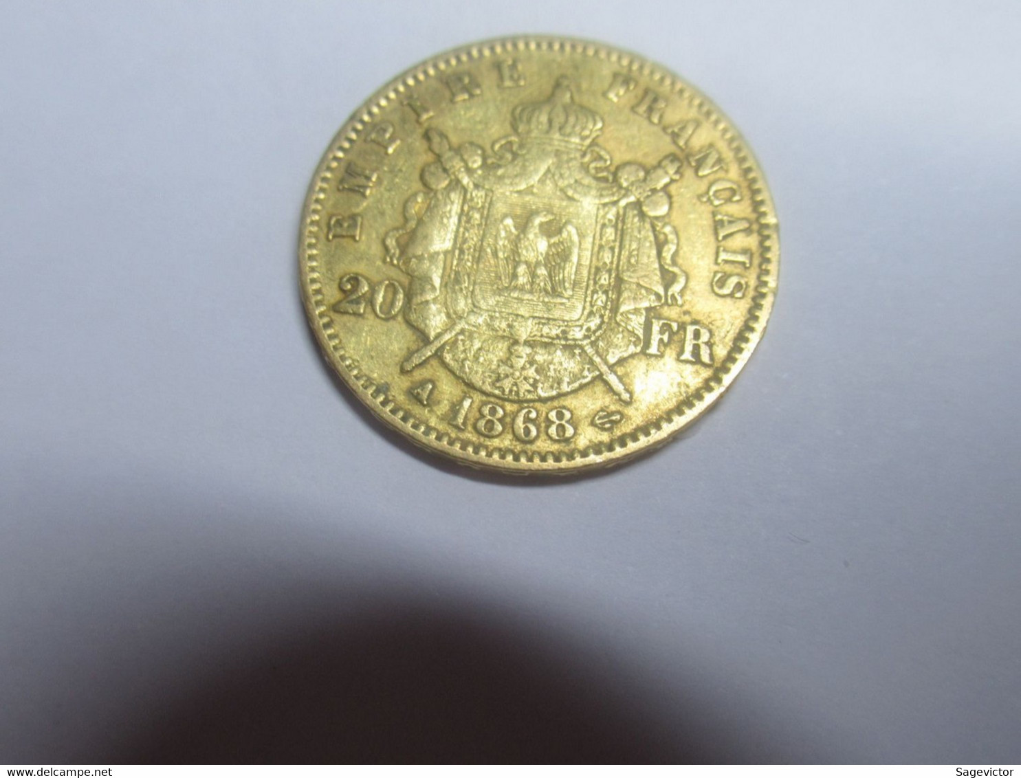 20 FRANCS OR 1868 A - 20 Francs (gold)