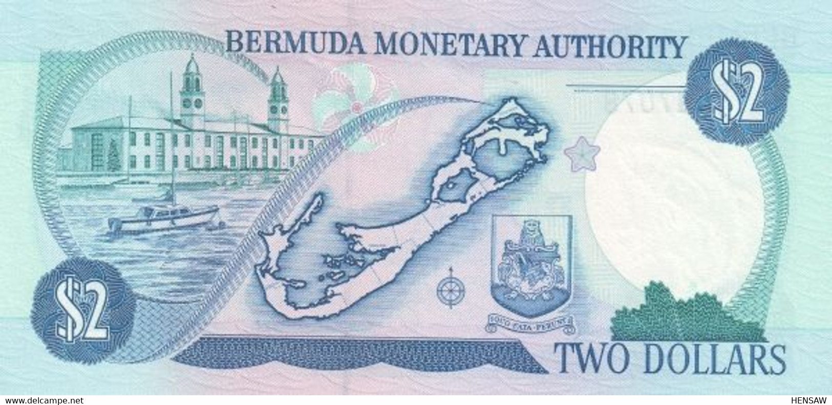 BERMUDA 2 DOLLARS P 40Ab 1997 UNC SC NUEVO - Bermudes